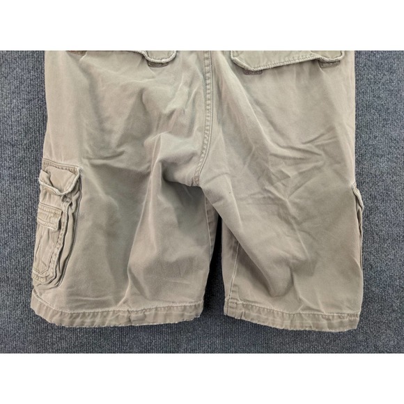 Mens Wrangler Cargo Shorts Size ? 16W 10 Inseam Tan Khaki Pockets SEE DESC - Picture 6 of 9